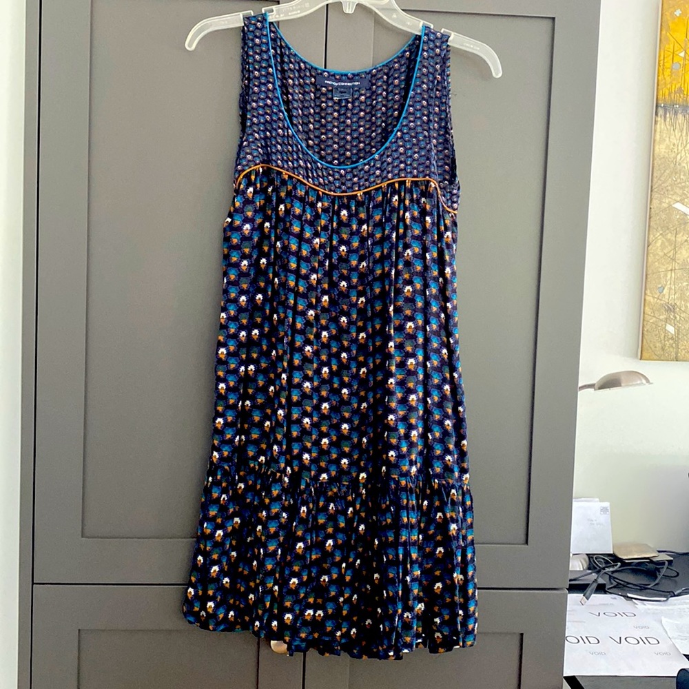 Comfy adorable summer dress. French fabric Dress it down or dress it up.